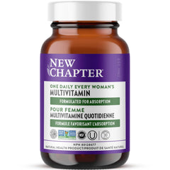 New Chapter Every Woman's One Daily Multivitamin - Bone, Energy & Immune Support - Whole-Food Fermented Nutrients with No Added Sugar - Vegetarian & Gluten-Free - 30 Tablets
