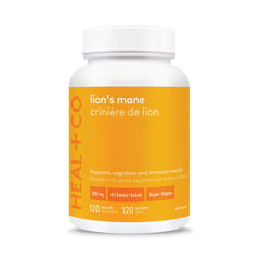 HEAL + CO. Lion’s Mane – High Potency 4:1 Extract with 2,000 mg per Serving – Nootropic for Focus, Memory & Immune Support – 120 Vegan Capsules