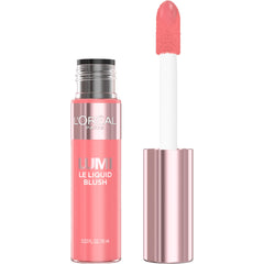 L’Oréal Paris Lumi Le Liquid Blush, Long-Lasting, High Pigment, Intense Blendable Colour, Cheek Tint, 605 Dewy Bright Pink, 10 mL