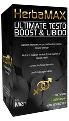 HerbaMAX Ultimate Testo Boost Testosterone Support Supplement 60 Tablets