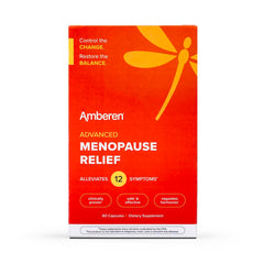 Amberen Menopause Supplement for Women, 60 Capsules, Clinically Proven, Helps Support Hormone Balance, Helps Relieve 12 Menopause Symptoms: Hot Flashes, Night Sweats, Mood Swings and More