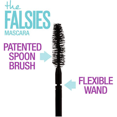 Maybelline New York The Falsies Volum' Express Washable Mascara, Brownish Black, 0.25 Fluid Ounce