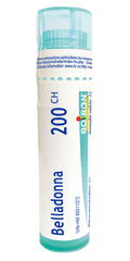 Boiron Belladonna 200ch,Homeopathic medicine. Each tube contains 4 g (approximately 80 pellets)