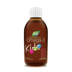 Nature's Way NutraSea Kids Omega 3 + Vitamin D Fish Oil Liquid Supplement for Kids Ages 1 to 14 – Bubblegum Flavour – Brain, Eye & Bone Support – EPA & DHA + GLA + D3, 200 mL