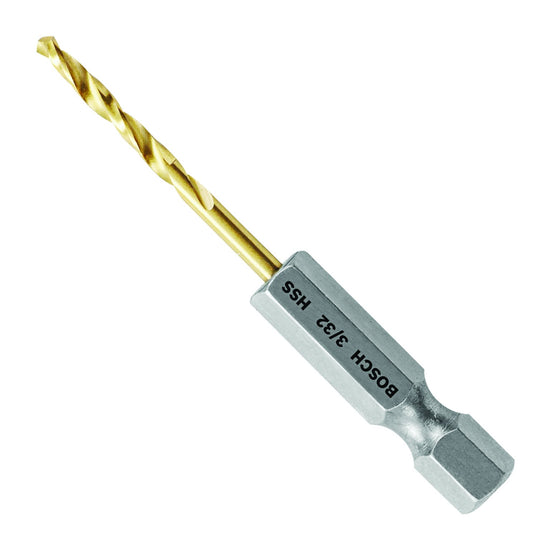 Bosch TI2133IM 3/32-Inch Impact Tough Titanium Drill Bit,