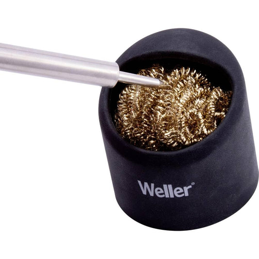 Weller Soldering Brass Sponge Tip Cleaner with Silicone Holder - WLACCBSH-02