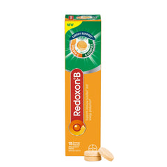 Redoxon® Vitamin B Complex Plus Vitamin C Effervescent Tablets for Immunity Support and Energy Production, 15 Orange Flavoured Tablets