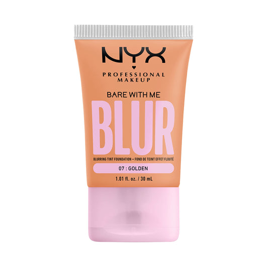 NYX PROFESSIONAL MAKEUP, Bare With Me, Tint Foundation, Medium buildable coverage, 12h hydration, Lightweight matte finish - 07 GOLDEN