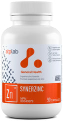 ATP LAB - Synerzinc, 90 Capsules 90-Day Supply - Zinc Supplement An Essential Mineral - Helps to Maintain Healthy Skin and Immune Function - Helps to Produce and Repair Connective Tissue