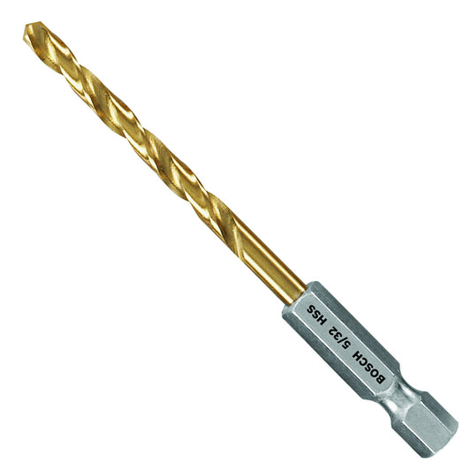 Bosch TI2137IM 5/32-Inch Impact Tough Titanium Drill Bit,