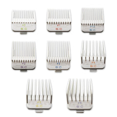 StyleCraft Professional Dub Magnetic Hair Clipper Guards from 1/16 to 3/4", Premium Neodymium White