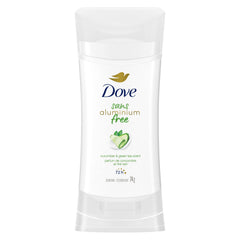 Dove Aluminum Free Déodorant for Women Cucumber & Green Tea Scent for Soft, Comfortable Underarms, 74g