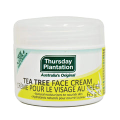 Thursday Plantation Tea Tree Face Cream with Rosehip & Vitamin E - Hydrating, Lightweight Formula - Clear, Dewy Complexion - Ideal for Daily Use - 65g