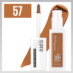 Maybelline New York Super Stay® - Face Makeup Longwear Liquid Concealer, Up to 30HR Wear, Shade 57