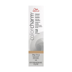 COLORCHARM Permanent Gel| Hair Color for Gray Coverage| 7N Medium Blonde| 2 Fl oz.