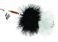 Mepp's Musky Marabou, hot White-Black,White (MM7T HW-BW)