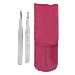 TWEEZERMAN Miniature Slant and Point Tweezers (Case Color Varies)