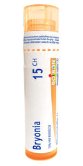 Boiron Bryonia 15ch,Homeopathic medicine. Each tube contains 4 g (approximately 80 pellets)