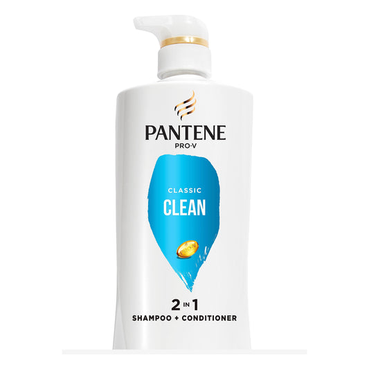 Pantene Classic Clean 2-in-1 Shampoo & Conditioner, 530 mL