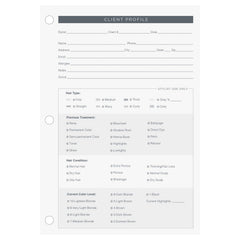 Diane Fromm Stylist Client Data Refill Cards Personal Organizer Refill (391), 80 Count
