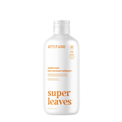 ATTITUDE Bubble Bath, Made in Canada, EWG Verified, Plant and Mineral-Based, Dermatologically Tested, Vegan Body Care Products, Orange Blossom & Eucalyptus Scent, 473 mL