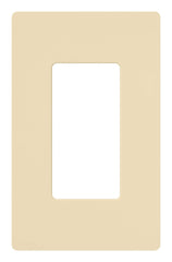 Lutron Claro 1 Gang Decorator/Rocker Wallplate, Gloss | CW-1-IV | Ivory