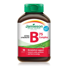 B75 Complex Extra Strength - 90 Caplets, Vegetarian, Non-GMO, Gluten-Free