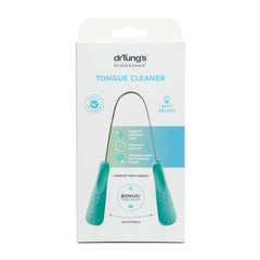 drTung's Stainless Steel Tongue Scraper for Adults & Kids - Metal Tongue Scraper & Cleaner, Freshens Breath, Oral Hygiene Care, Easy-to-Use Comfort Grip Handle, Comes with Travel Case - 1 Pack