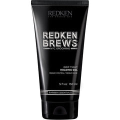 Redken Brews Holding Gel, Medium Hold & Shine, Weightless Formula Seals Moisture, Flake-Free, For All Hair Types, Great for Curly, 150 ML