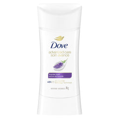 Dove Advanced Care Lavender Scent Antiperspirant Deodorant for Women with Pro-Ceramide Technology for Soft, Resilient Skin, 74g