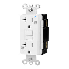 Amazon Basics Weather-Resistant GFCI Receptacle with LED Indicator, 20 Amp