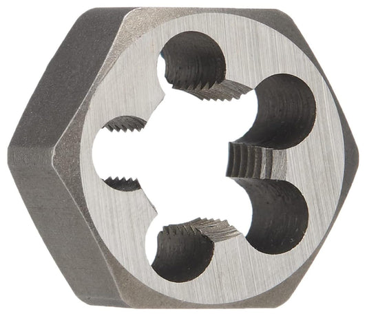 Drill America DWT Series Qualtech Carbon Steel Hex Rethreading Die, 7/16"-20 Size (Pack of 1)