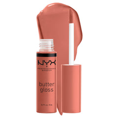 NYX Professional Makeup Butter Gloss, Silky smooth non-sticky formula lip gloss, Bit of Honey, 8mL
