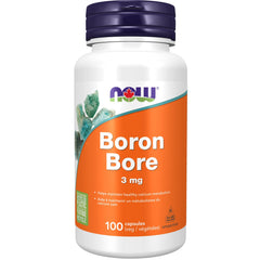 NOW Supplements, Boron 3 mg (Bororganic Glycine), Structural Support, 100 Veg Capsules