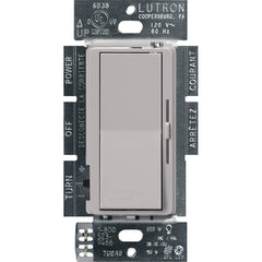 Lutron Diva LED+ Dimmer for Dimmable LED, Halogen and Incandescent Bulbs | Single-Pole or 3-Way | DVCL-153P-GR | Gray
