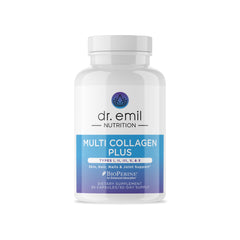 Dr. Emil Nutrition Multi Collagen - Hydrolyzed Collagen Supplement - Types I, II, III, V & X - Hair, Skin, Nails & Joint Support - Non-GMO & Gluten-Free - 90 Capsules