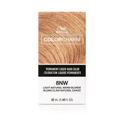 WELLA Color Charm Permanent Liquid Hair Color for Gray Coverage, 008NW Light Natural Warm Blonde