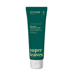 ATTITUDE Body Cream, Made in Canada, EWG Verified Moisturizer, Vegan Moisturizing Products For Dry Skin, Dermatologically Tested, Lemon Leaves, 240 mL