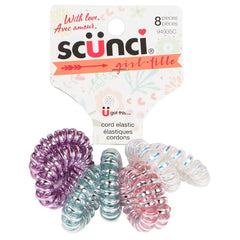 Scunci Kids 8-pc Assorted Cord Dent-free Hair Elastics (94935C)