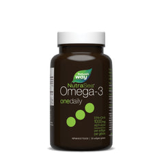 Nature's Way NutraSea One Daily Omega 3 High Potency Softgels Supplement with Fish Oil – Fresh Mint Flavour – Heart & Brain Support for Adults and Kids Ages 6+ – EPA & DHA, 30 Softgels