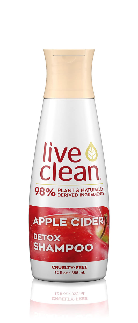 Live Clean Shampoo, Clarifying Apple Cider, 350 mL ( Packaging may vary )