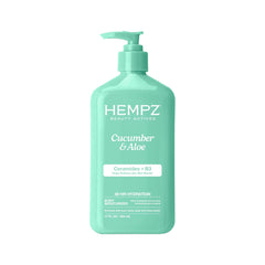 HEMPZ Body Lotion - Cucumber & Aloe Herbal Limited Edition Daily Moisturizing Cream, Shea Butter, Aloe, Cucumber Extract Body Moisturizer - Skin Care Products, Hemp Seed Oil - 17 Fl Oz