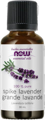 NOW Essential Oils, Spike Lavender, Floral Aromatherapy Scent, Steam Distilled, 100% Pure, Vegan, Child Resistant Cap, 30ml