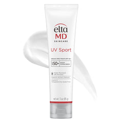 EltaMD UV Sport Sunscreen Lotion SPF 50 - Face and Body Sunscreen SPF 50, Water & Sweat Resistant, Zinc Oxide Formula for Active Lifestyles, 3 oz