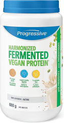 Progressive Harmonized Fermented Vegan Protein Powder Unflavoured, Canadian Made 23 g Plant-Based Organic Non-GMO Protein with 2 g Fiber, Blend of 5 non-GMO Legumes, Grains and Seeds for Easy Digestion, 680 g