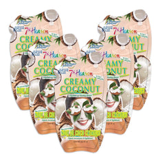 7th Heaven Nourishing, Hydrating Face Masks – Soothing Creamy Coconut Extract Revitalizes Skin (5-Pack)