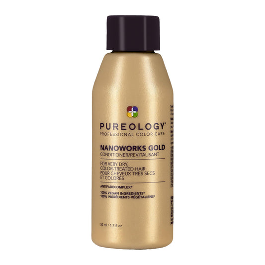 Pureology Nanoworks Gold Conditioner, Hydrating for Dry Hair, Restored and Strengthened, All Types, Curls, Waves, Vegan, Sulfate-Free