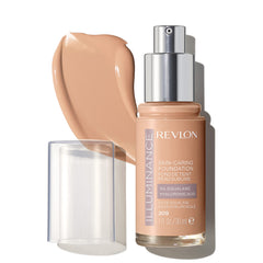 Revlon Illuminance Skin-Caring Liquid Foundation, Hyaluronic Acid, Hydrating and Nourishing Formula with Medium Coverage, 309 Toasted Beige (Pack of 1)