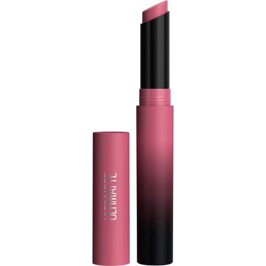 Maybelline New York, Color Sensational Ultimatte Lipstick Lightweight Comfortable Lip Color Intense Color Pigment Soft Powder Matte Slim Lipstick 0.06 oz., 599 MORE MAUVE, 1 Ounce,1 Count (Pack of 1)
