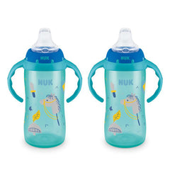 NUK Large Learner Cup, 10 oz (300 mL), 8+ Months, Blue, 2 Pack